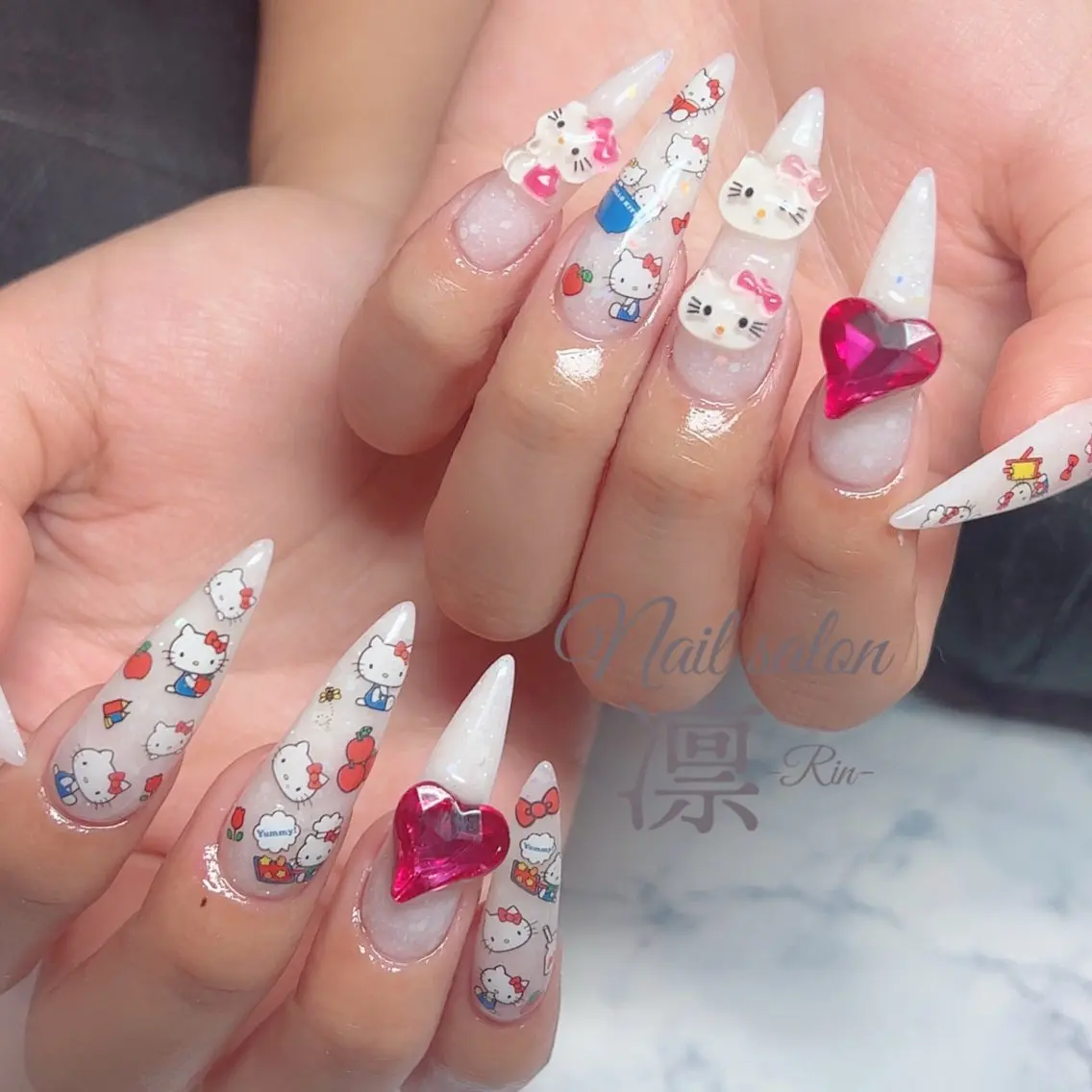 ネイル 持ち込み スカルプネイル private salon凛のネイルデザイン