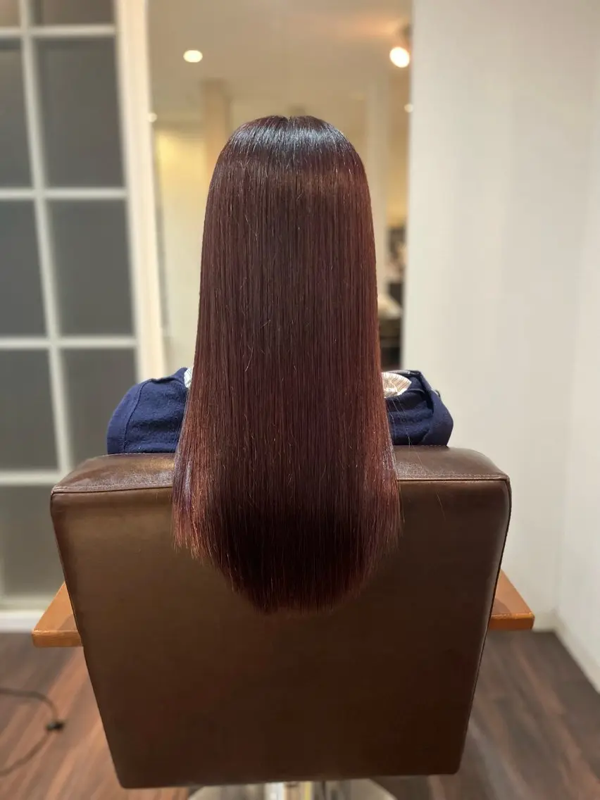 ロング ピンクブラウン 青木 拓斗のヘアスタイル