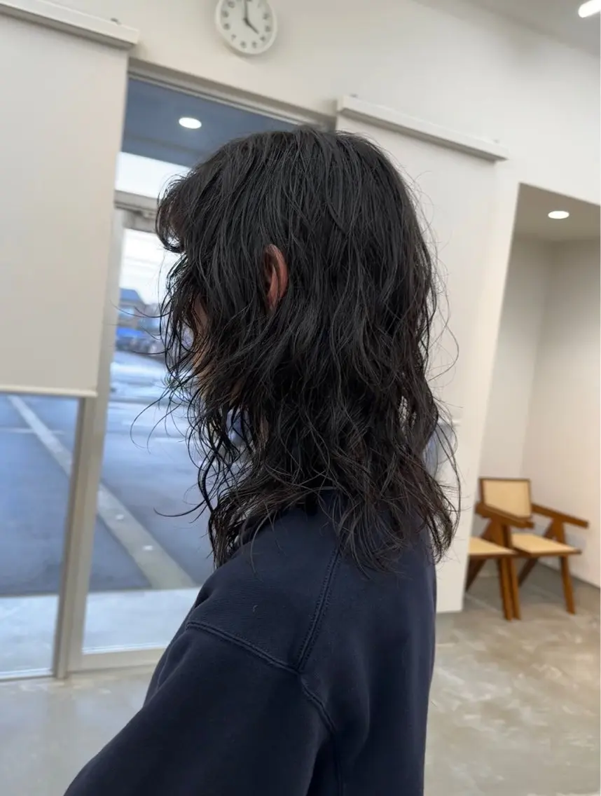 セミロング セミロングパーマ レイヤーカット カット パーマ トリートメント 舘谷 愛莉のヘアスタイル