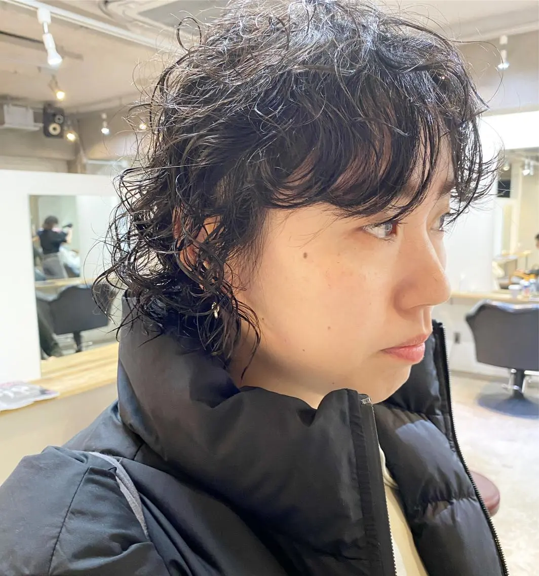 ショート パーマ カット パーマ トリートメント 坂本 裕介のヘアスタイル