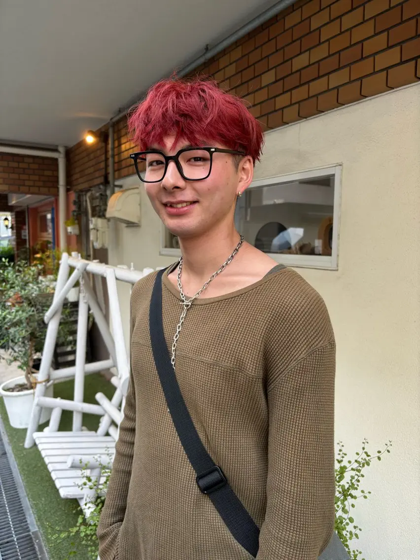 カラー メンズ メンズブリーチ メンズハイトーン ブリーチ ハイトーンカラー ヘアカラー 久保 太樹のヘアスタイル