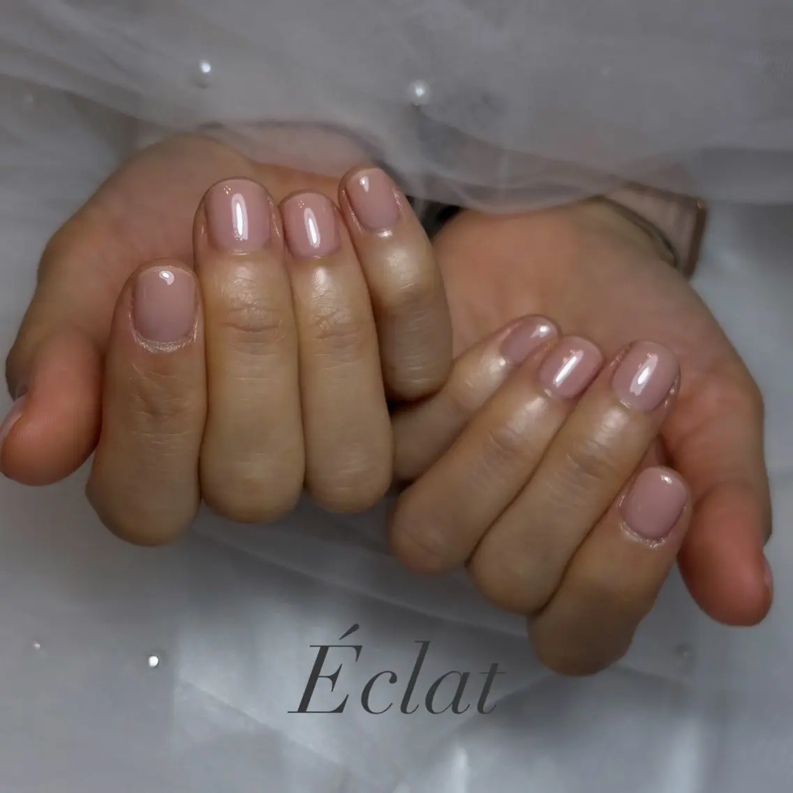 ネイル ワンカラーネイル ハンドネイル nail salon Éclatのネイルデザイン