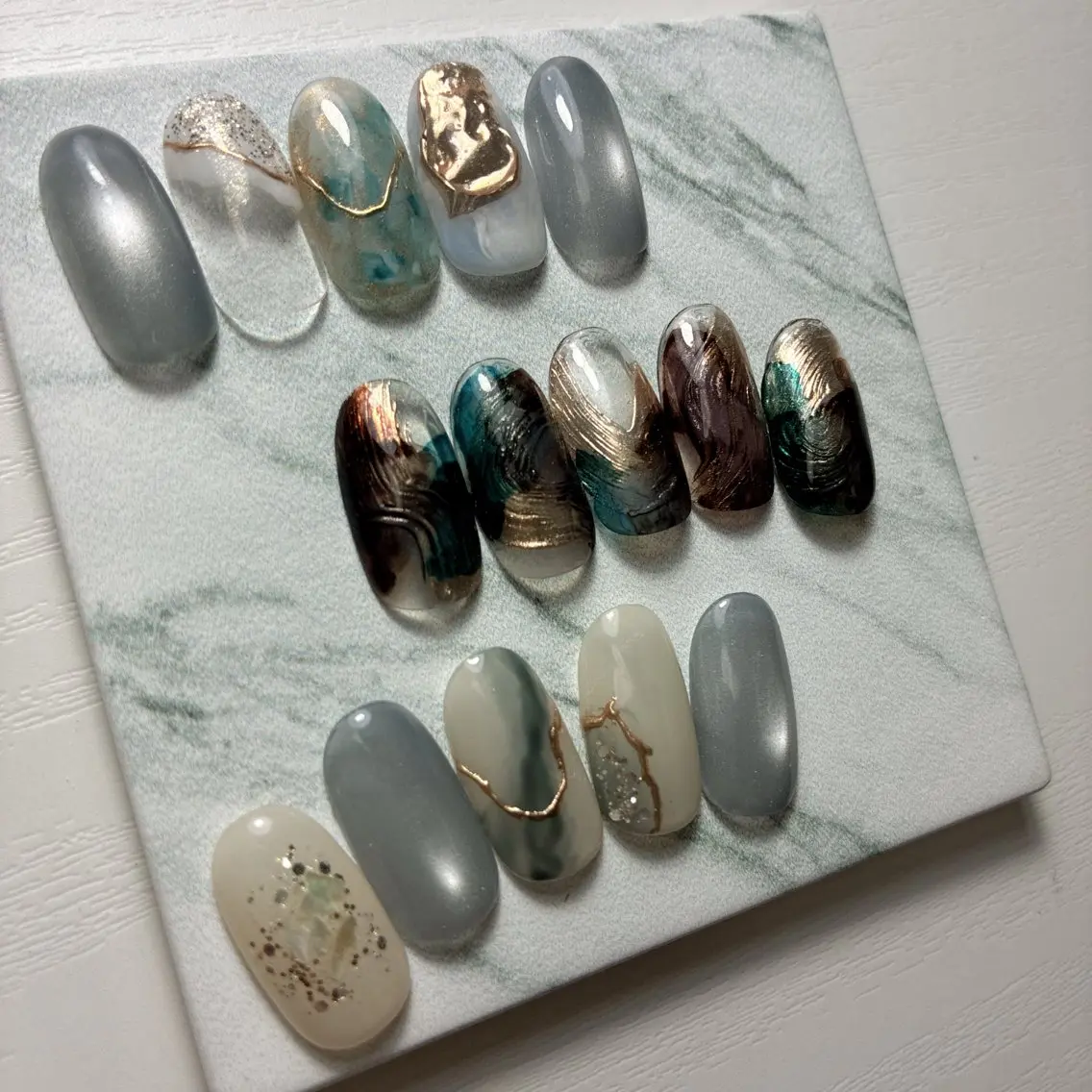 ネイル フットネイル 氷ネイル・うるうるネイル マグネットネイル メンズネイル ニュアンスネイル ハンドネイル nail salon anoneのネイルデザイン