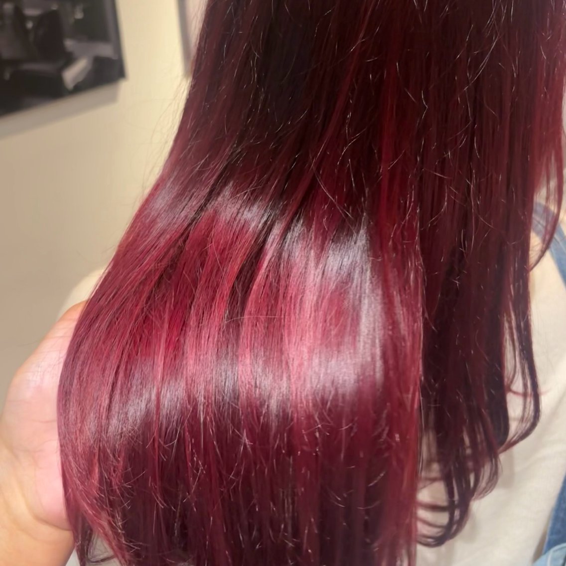 ロング ヘアカラー グレージュカラー/ 透明感カラー🗽のヘアスタイル