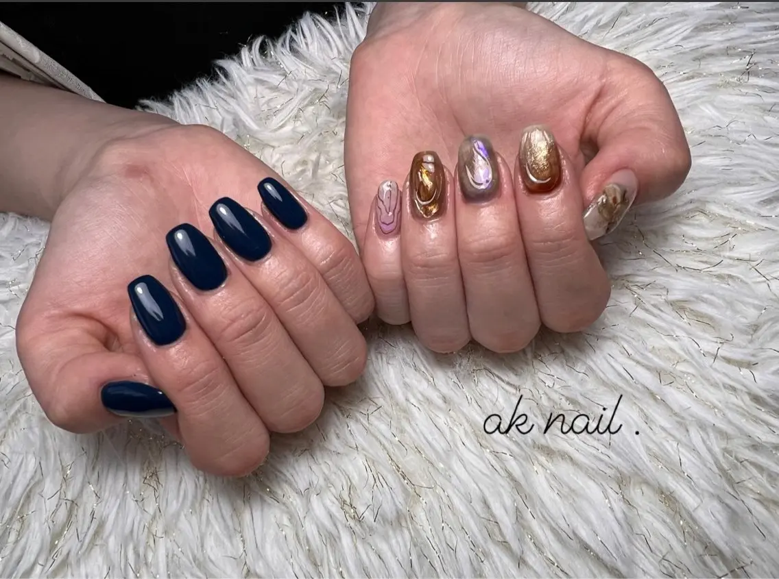 ネイル ハンドネイル ak nail .のネイルデザイン