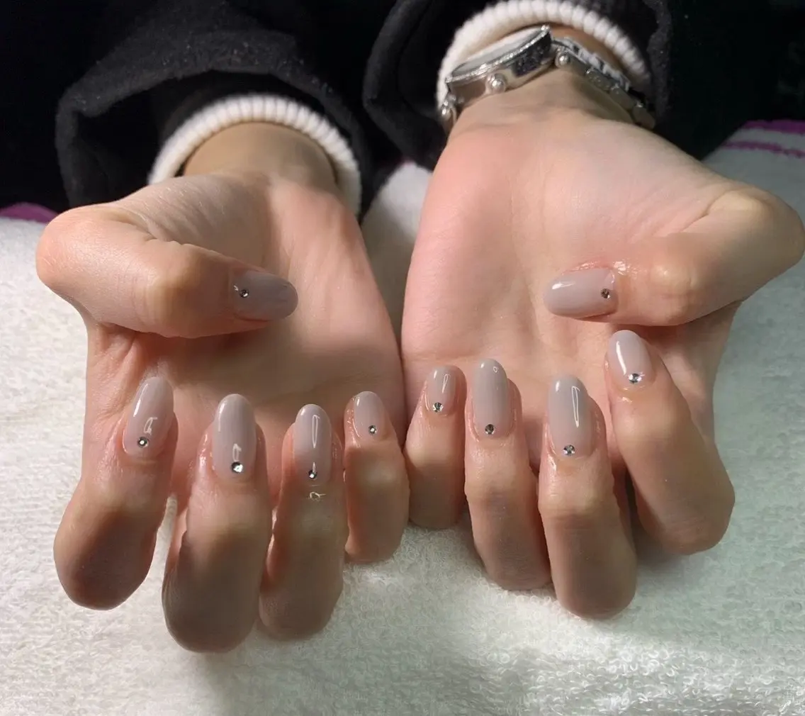 ネイル ストーンネイル ハンドネイル フットネイル MHR nailのネイルデザイン