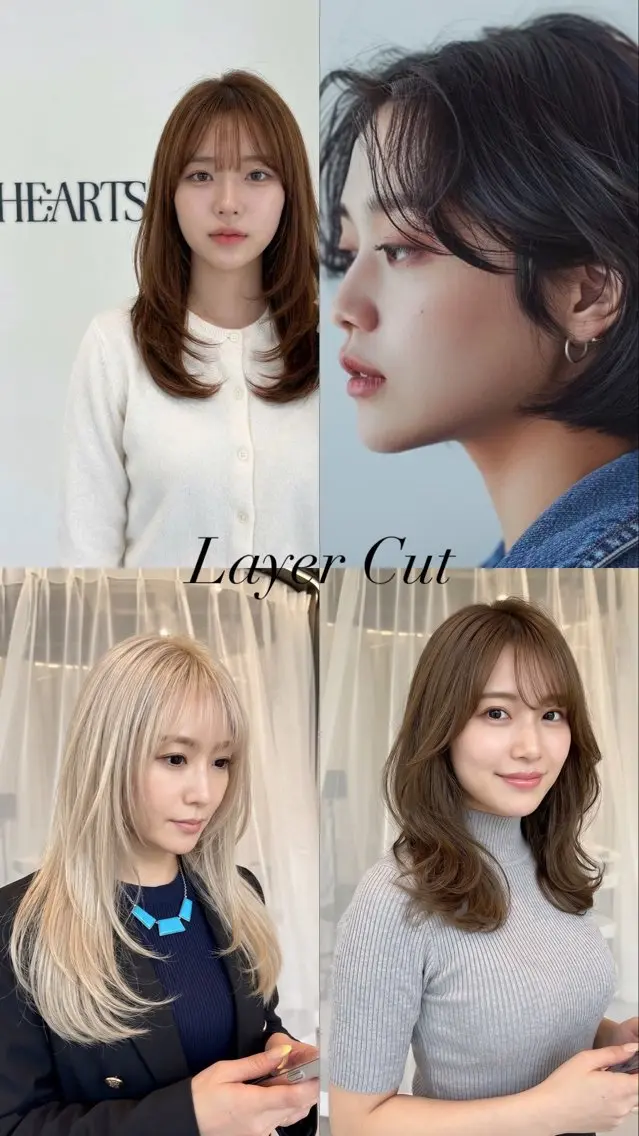 ロング カラー 韓国レイヤー🇰🇷 ✨🎀カナヤのヘアスタイル