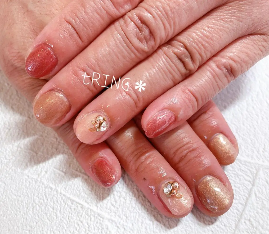ネイル ハンドネイル tRING＊ しいの木台のネイルデザイン