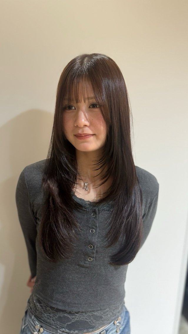 ロング 中山 こころのヘアスタイル