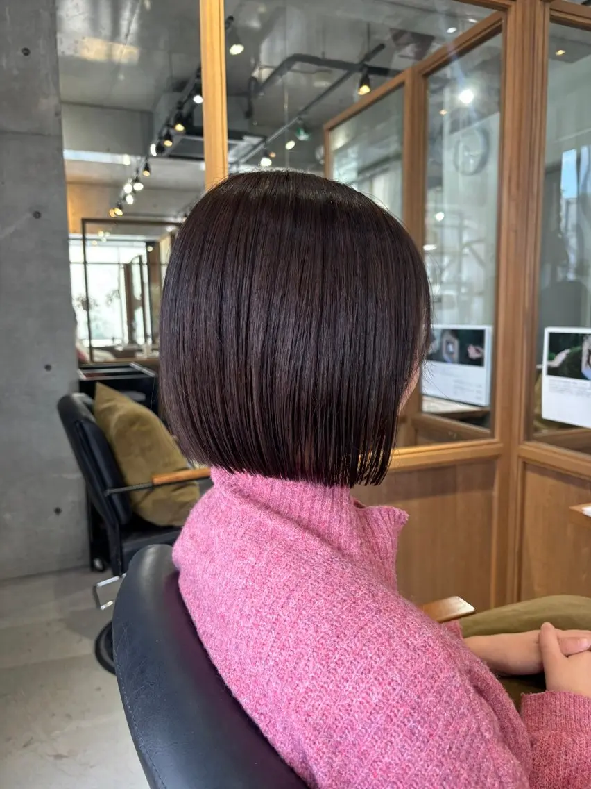 ミディアム カット ヘアカラー FERIA池田 石田較貴のヘアスタイル