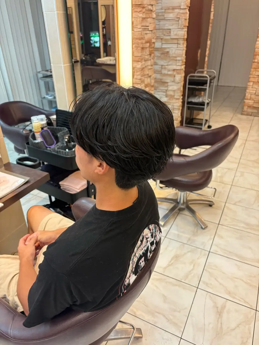 パーマ メンズ メンズパーマ ニュアンスパーマ 行木 そらのヘアスタイル