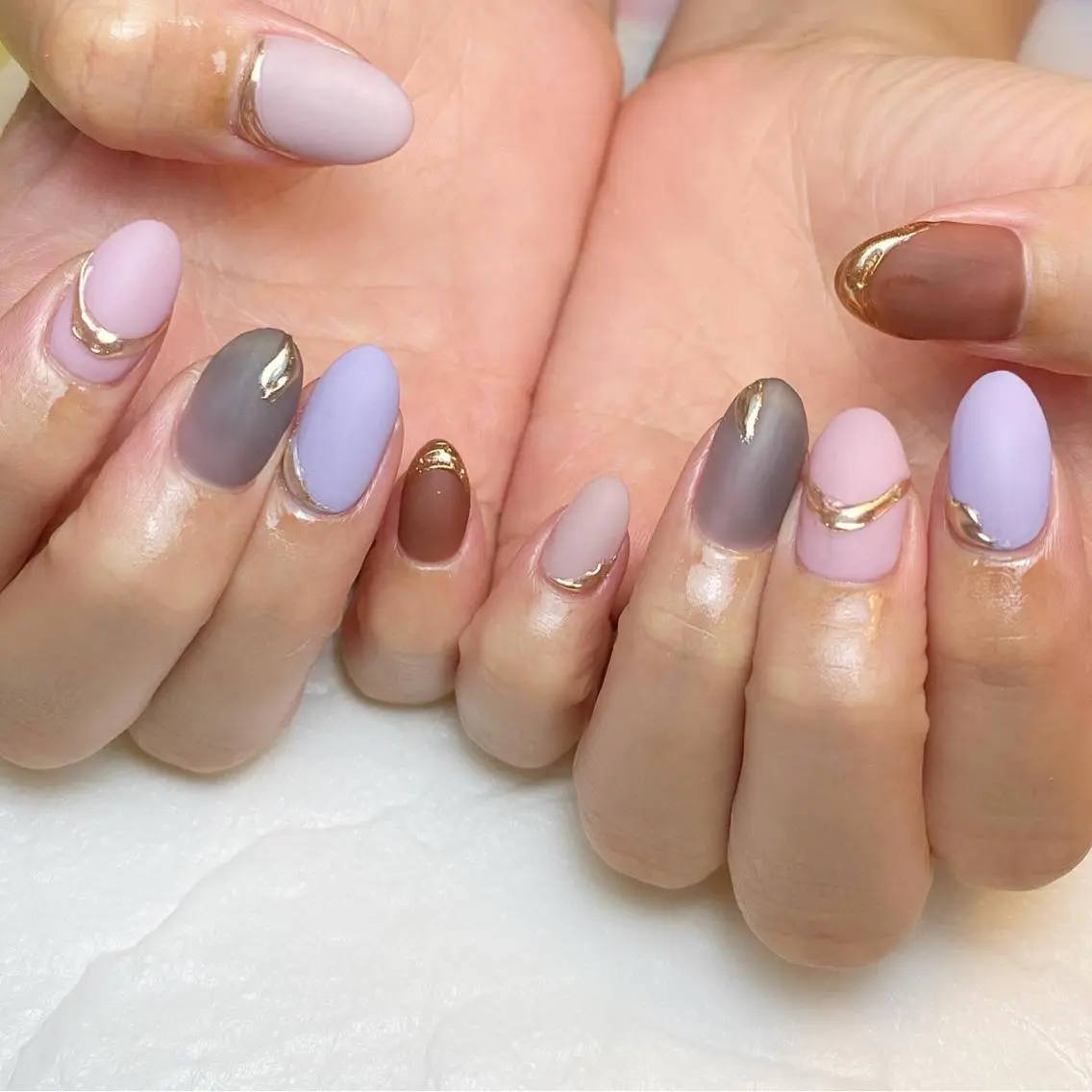 ネイル マットネイル ハンドネイル ameria meguのネイルデザイン