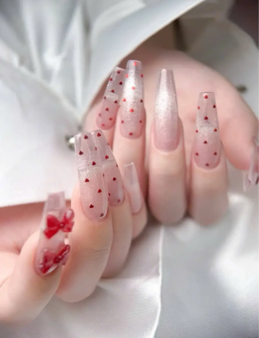 ネイル キラキラネイル マグネットネイル ミラーネイル ニュアンスネイル 春ネイル ハンドネイル MeiMei Nail モデル募集のネイルデザイン