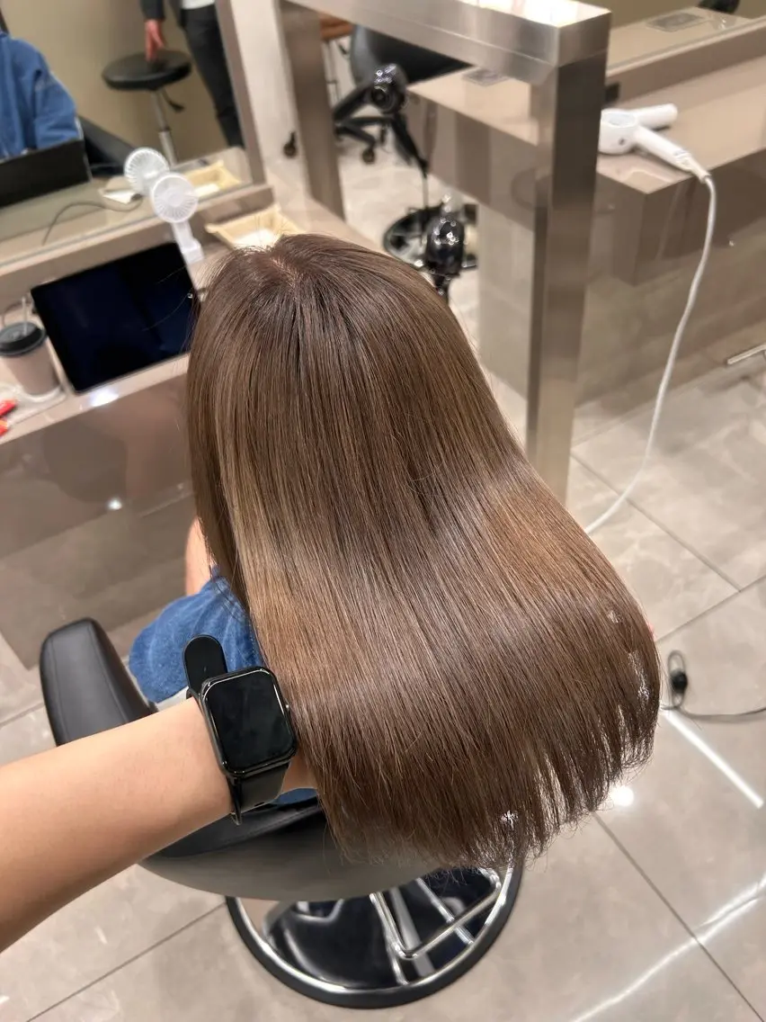 セミロング カラー 似合わせカット/ 髪質改善/石橋 魅仁のヘアスタイル