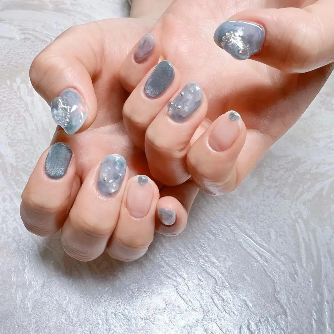 ネイル ニュアンスネイル ショートネイル gemickle nailのネイルデザイン