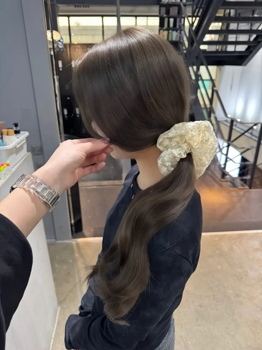 ロング カラー ベージュカラー ブリーチ 透明感カラー ヘアカラー dicency/ 小倉/原野葵のヘアスタイル