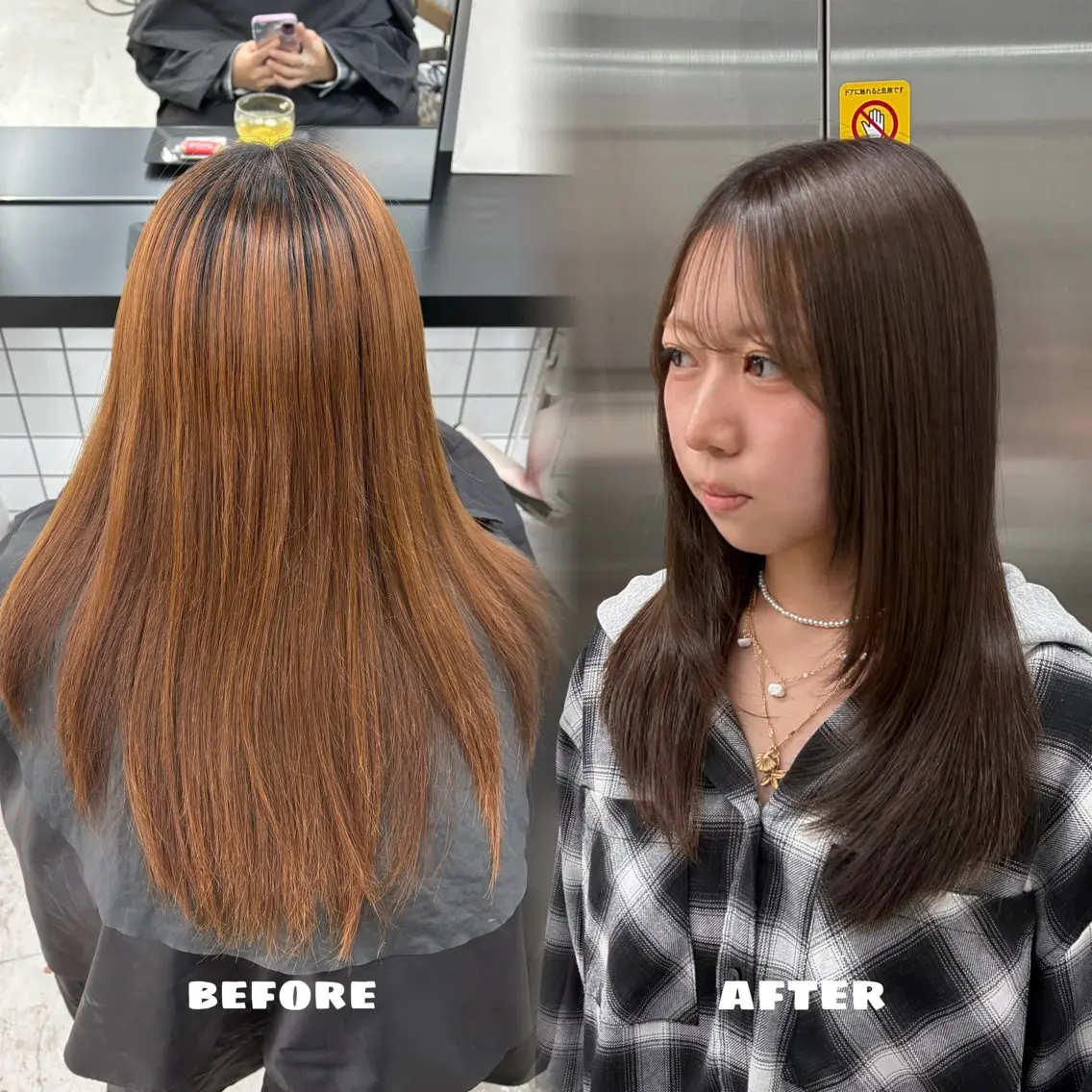 ロング カラー アッシュ アッシュブラウン ブラウンカラー レイヤーカット カット ヘアカラー トリートメント 🌟ゆりあ🌟 JILLSTUDIOのヘアスタイル