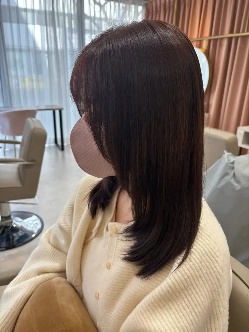 セミロング レイヤーカット 髪質 改善💇♀️ナナのヘアスタイル