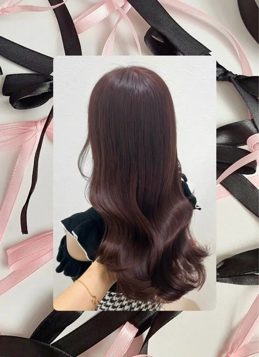 カラー ブリーチ ブラウンカラー 透明感カラー ブリーチなしカラー ピンクカラー ヘアカラー トリートメント Azu🎀/マツエク 🍒/ブラウン🤎のヘアスタイル
