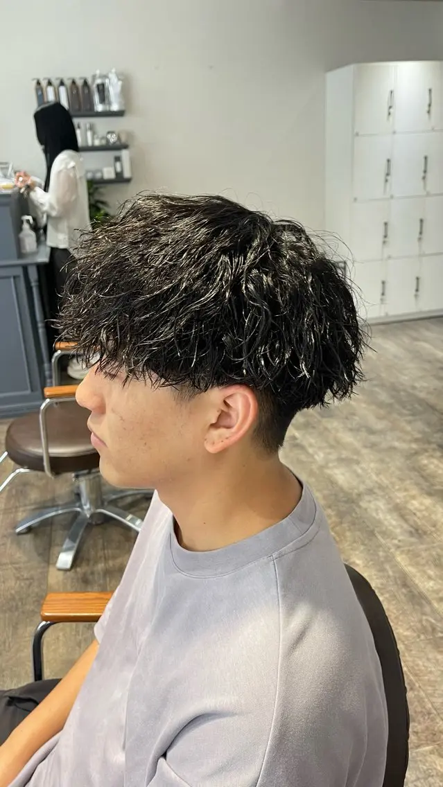 パーマ メンズ 田中 公亮のヘアスタイル
