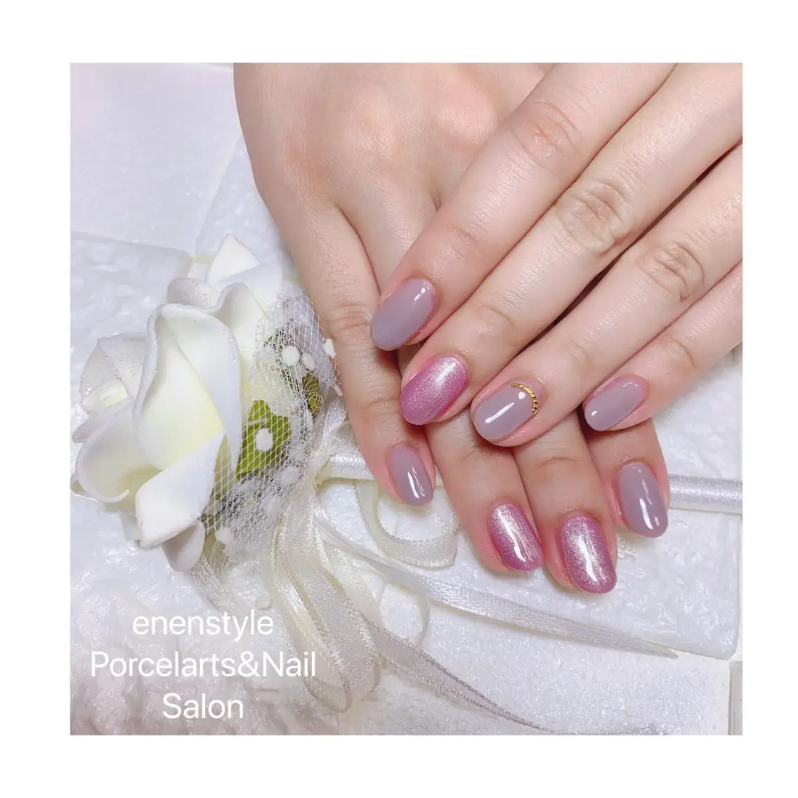 ショート ネイル ハンドネイル 🐾enen style 🐾のネイルデザイン