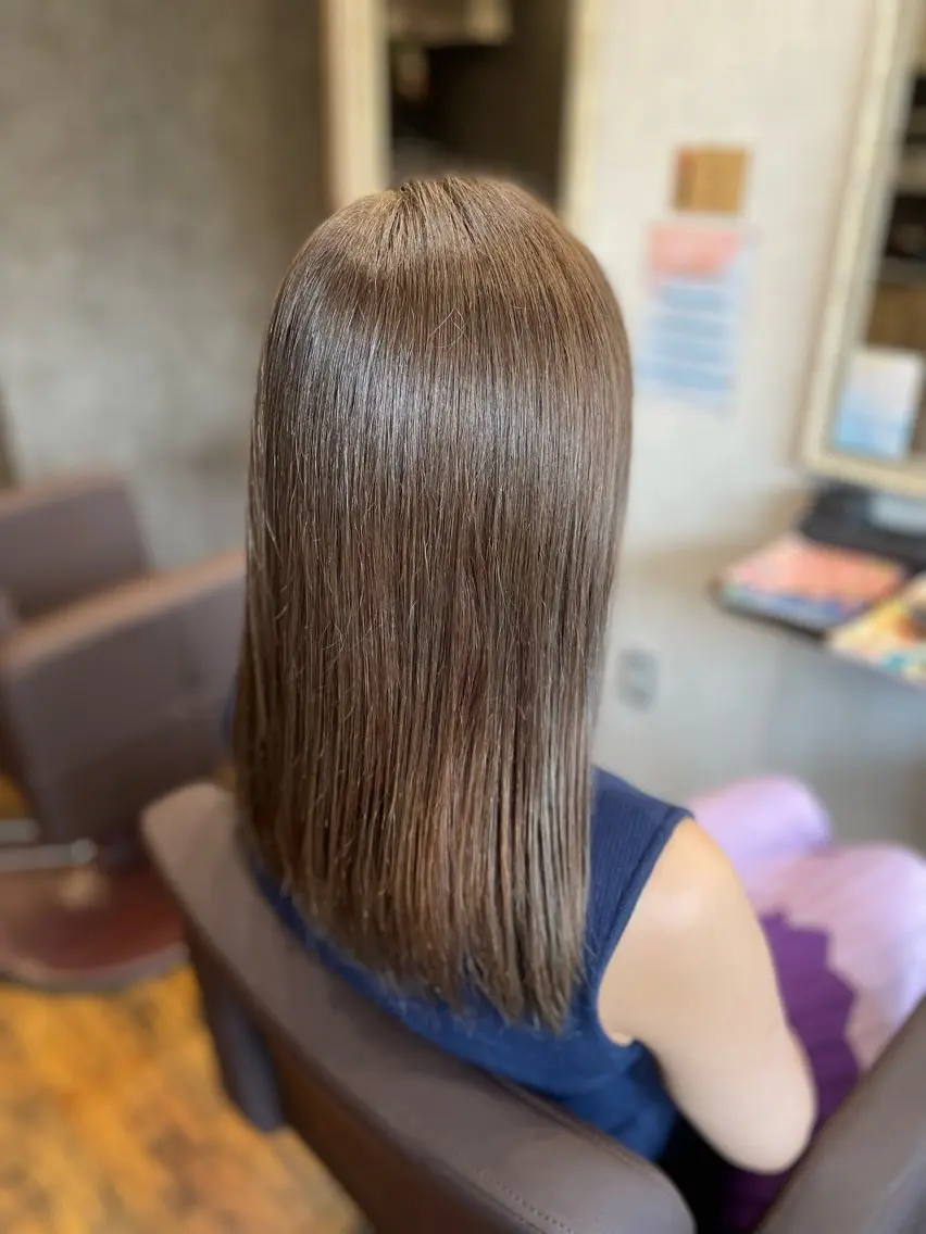 オーガニックヘアカラー+3stepトリートメント 土日祝+600円の写真