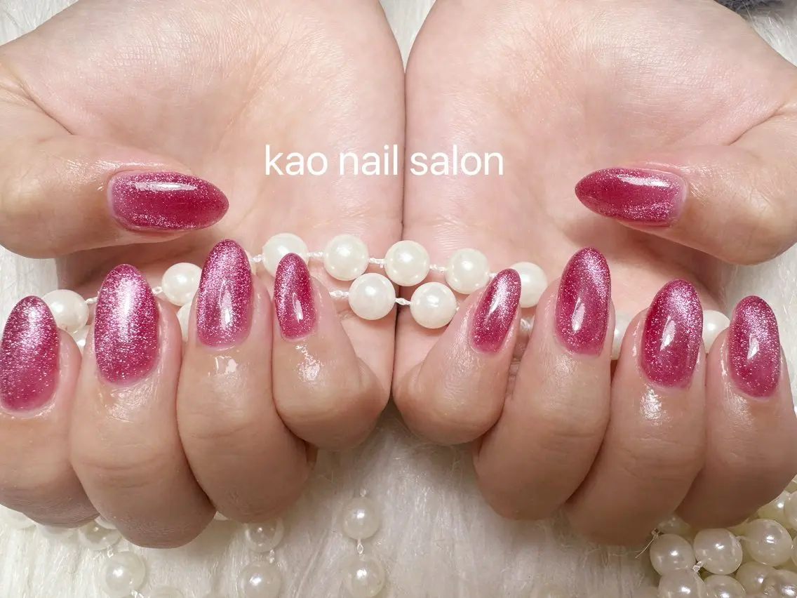 ネイル ハンドネイル kao nail マグネット/長さだしのネイルデザイン