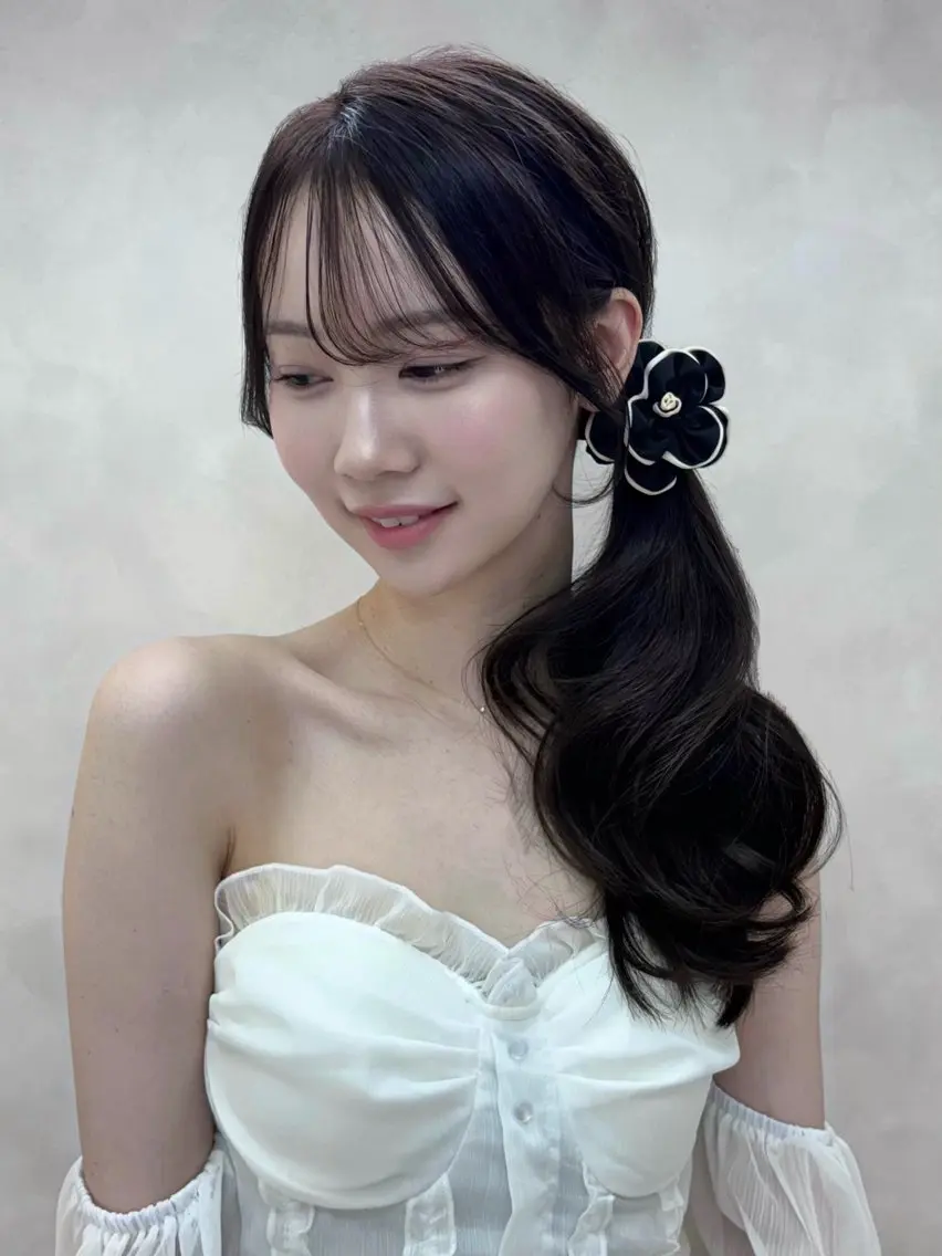 セミロング ヘアアレンジ カット ヘアカラー ️🫧中島遼香🫧 Ess🪽髪質改善のヘアスタイル