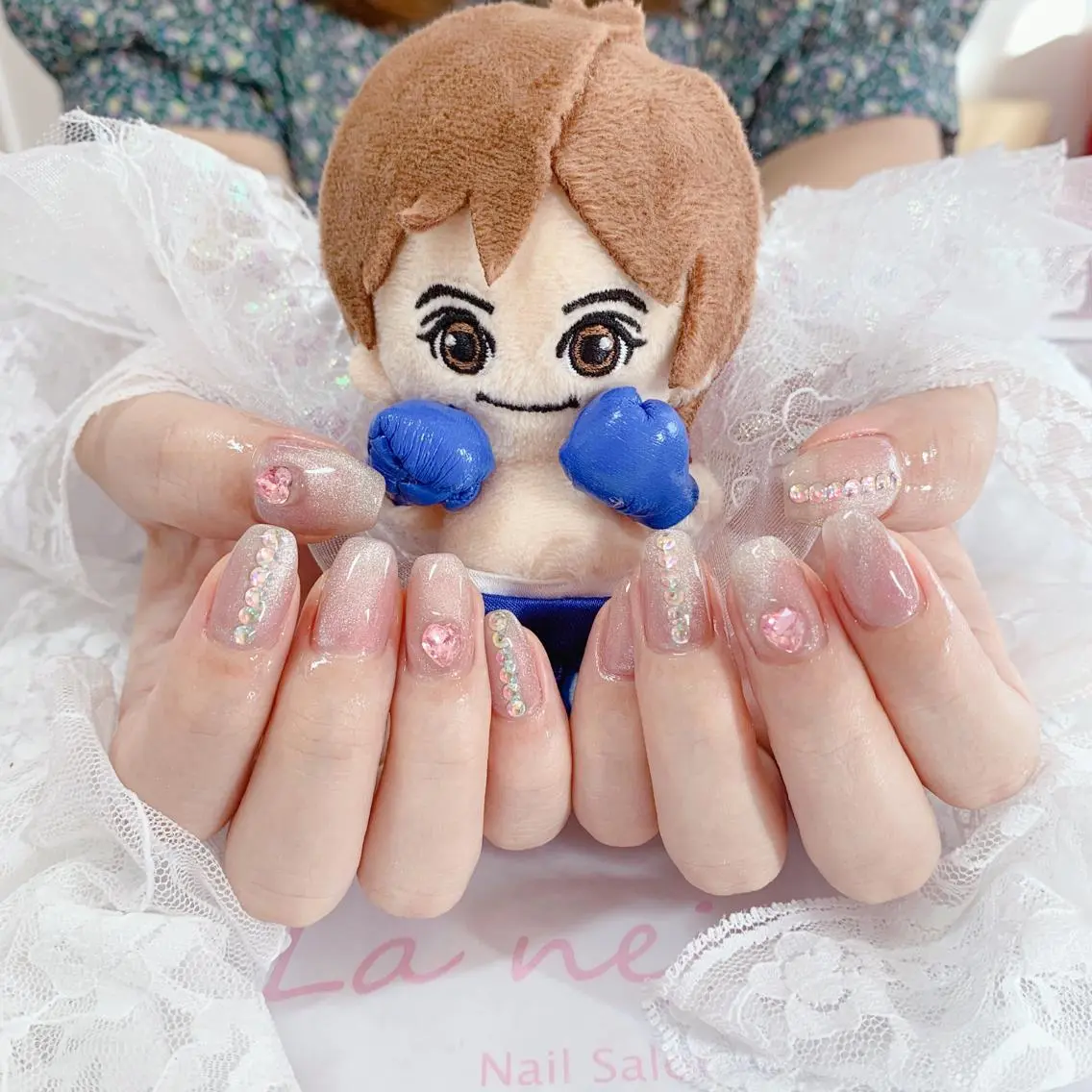 ネイル ハート La neige* yuki 🐩🌙のネイルデザイン