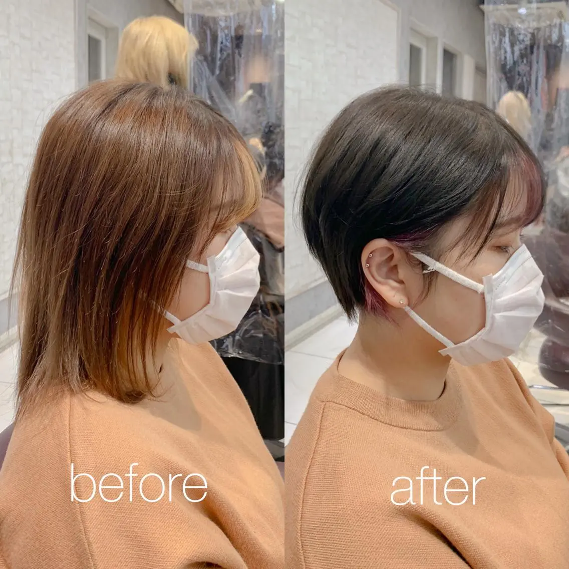 ショート カラー ショートヘア カット ヘアカラー トリートメント 美髪矯正 特化　川田のヘアスタイル