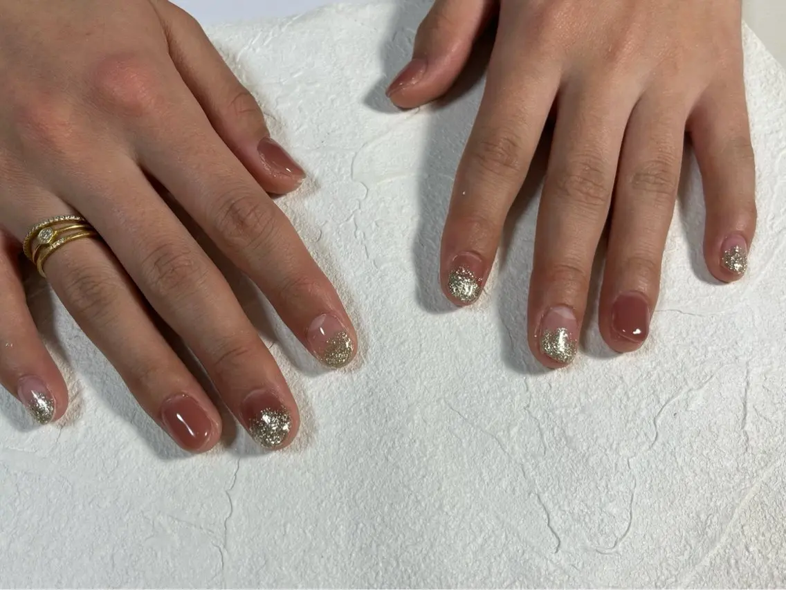 ネイル オーロラネイル フットネイル フレンチネイル ジェルネイル 韓国ネイル ハンドネイル kiki nail たまプラーザのネイルデザイン