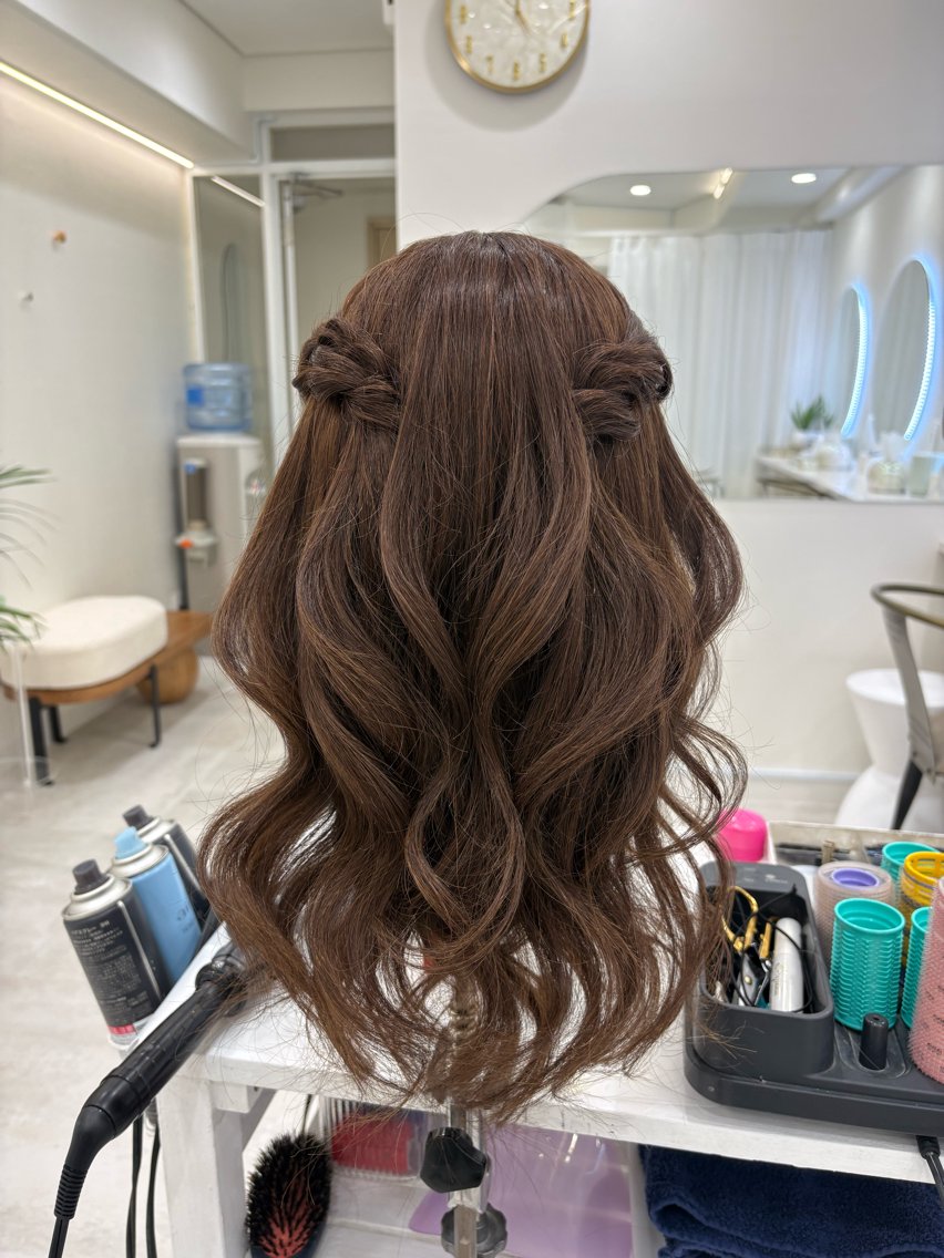 セミロング ヘアアレンジ ヘアセット ヘアセット／六本木 Yukaのヘアスタイル
