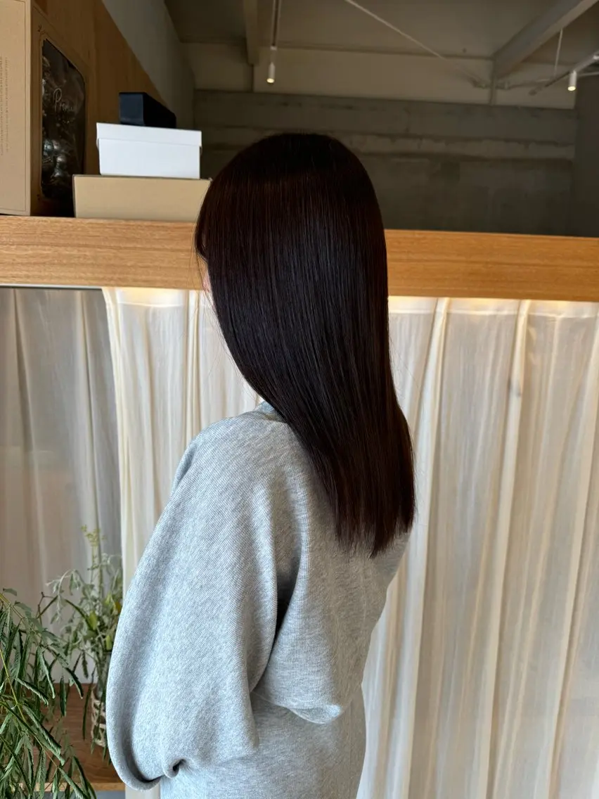 セミロング カット ヘアカラー トリートメント メンズパーマ/ ボブパーマ/タクミのヘアスタイル