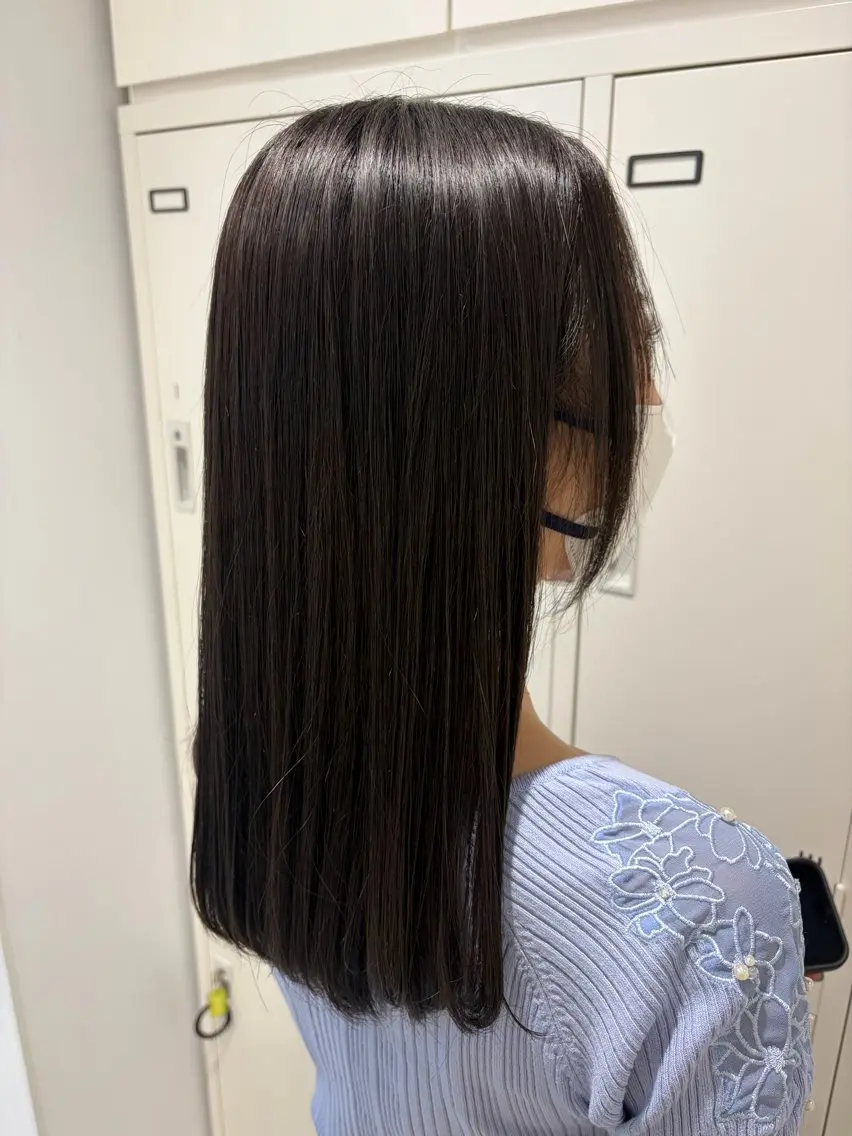 ミディアム 斉藤 沙也加のヘアスタイル