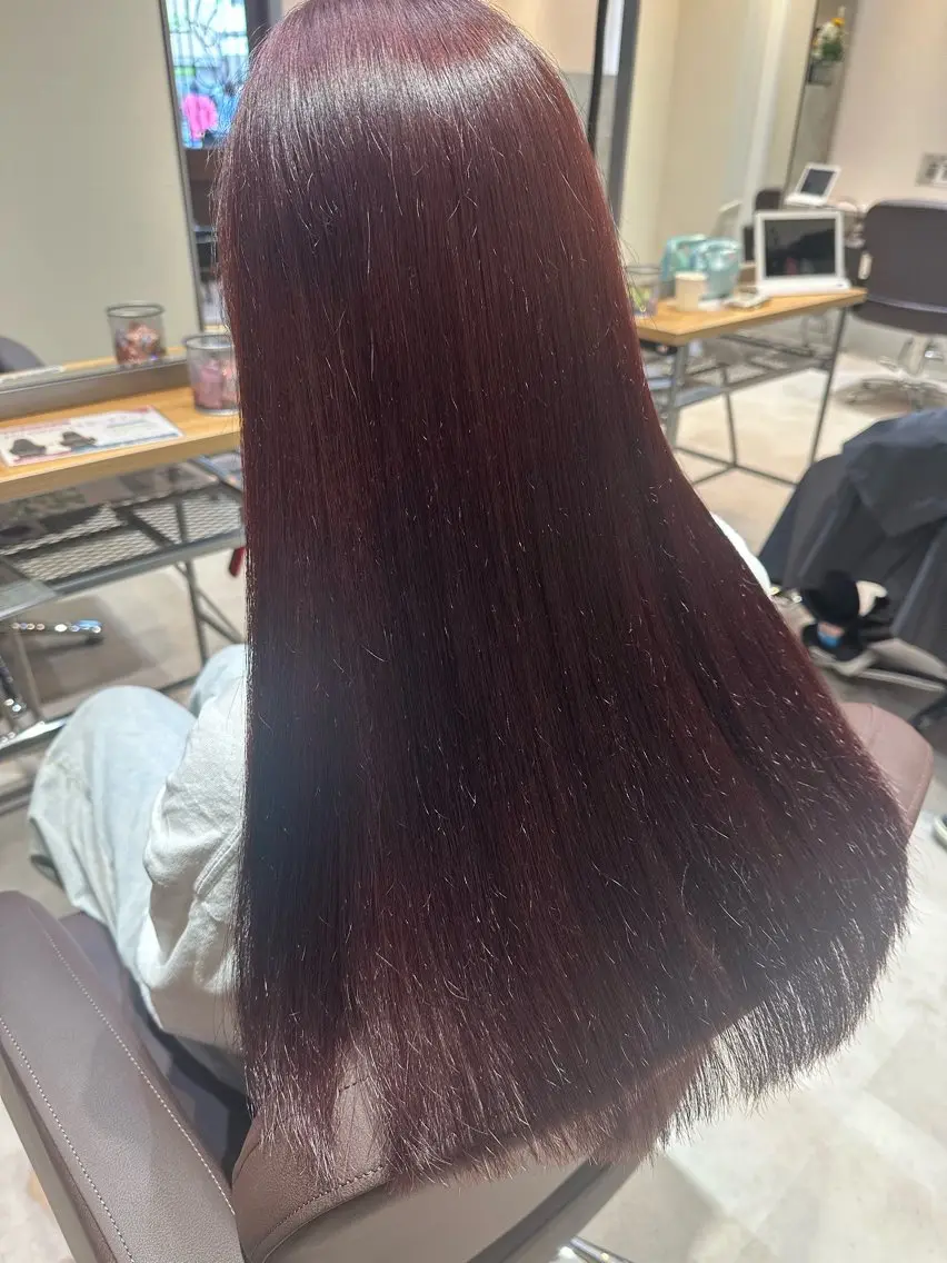 カラー ブリーチ ダブルカラー ブリーチなしカラー カット ヘアカラー 西浦慎二 /艶カラー/髪質改善のヘアスタイル