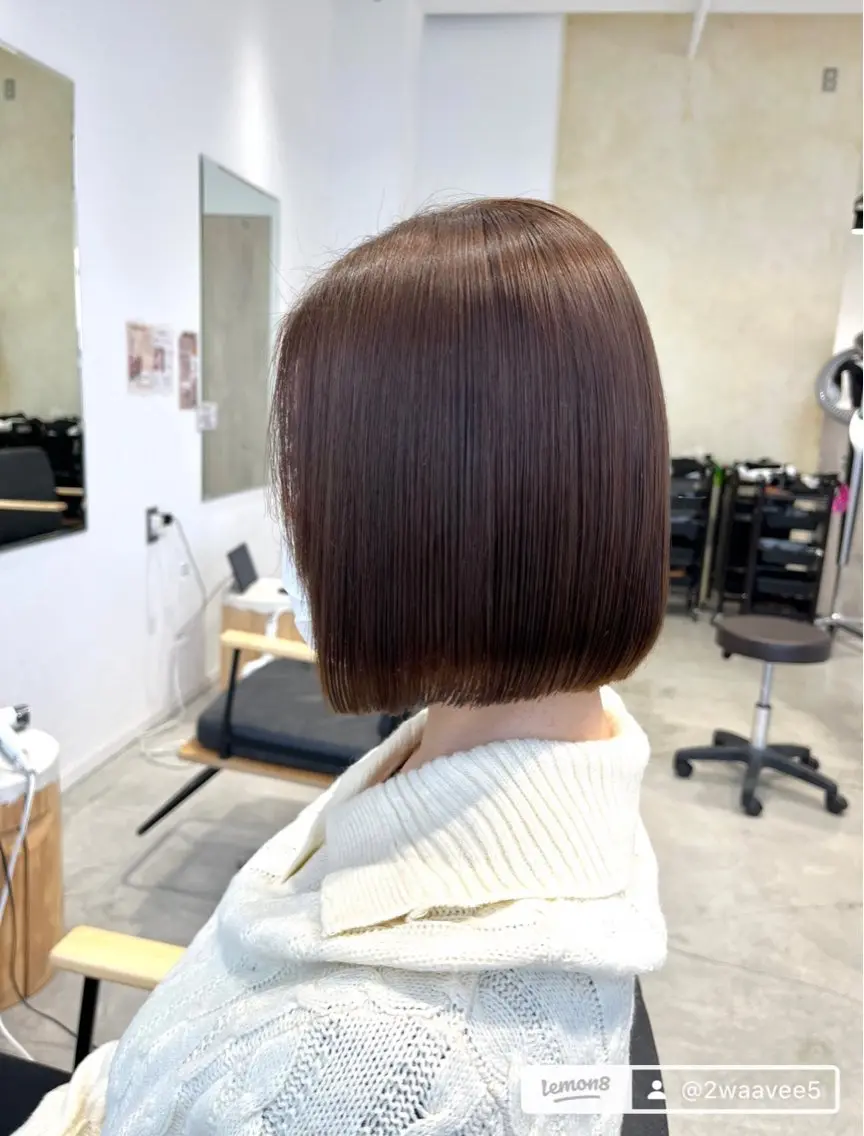 ショート カラー カット ヘアカラー トリートメント ボブ/美髪矯正 /佐藤　奈巳のヘアスタイル