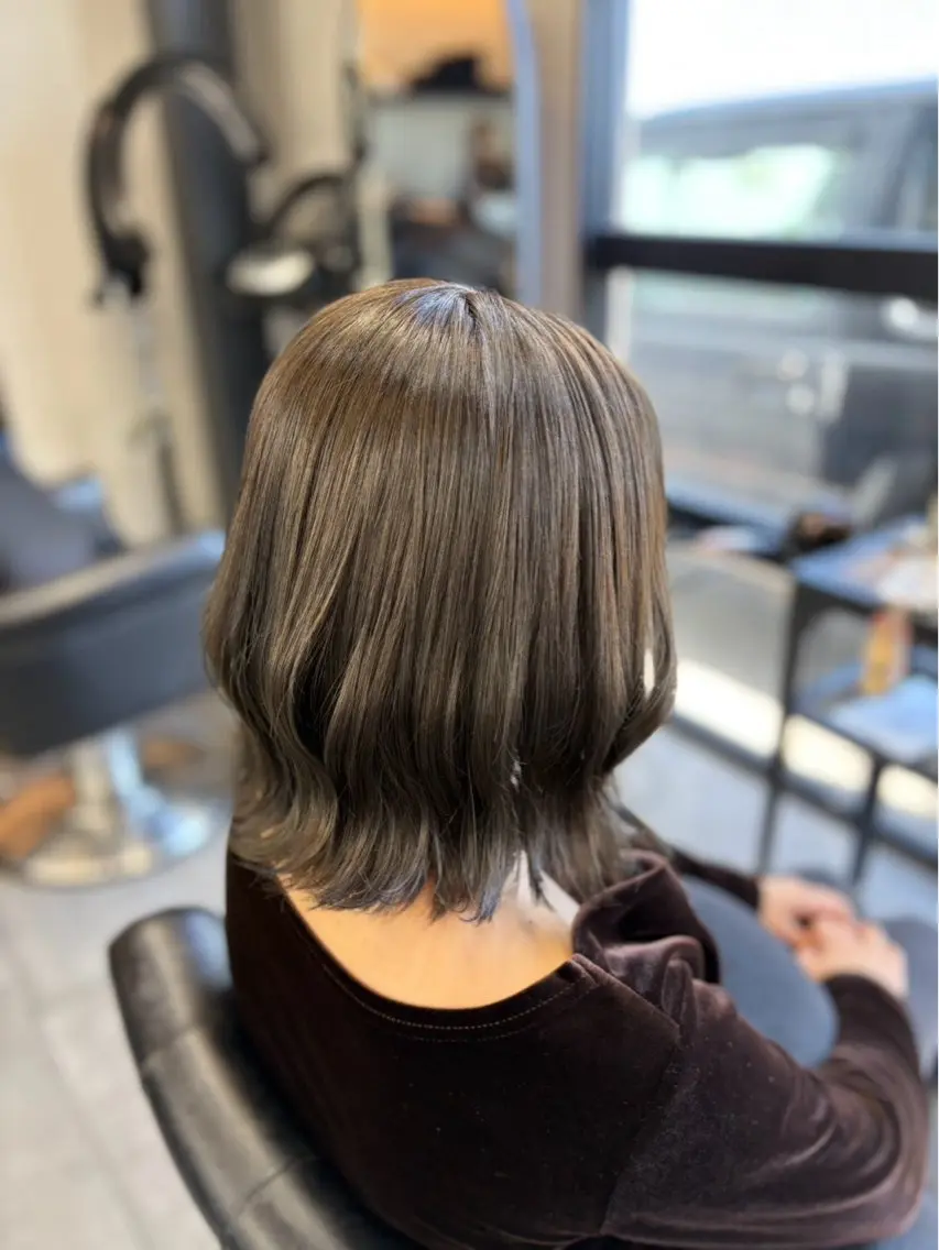 【Single color🍒】ダメージを抑える水素パウダー配合💎艶カラー💖️《short》料金です🌟の写真