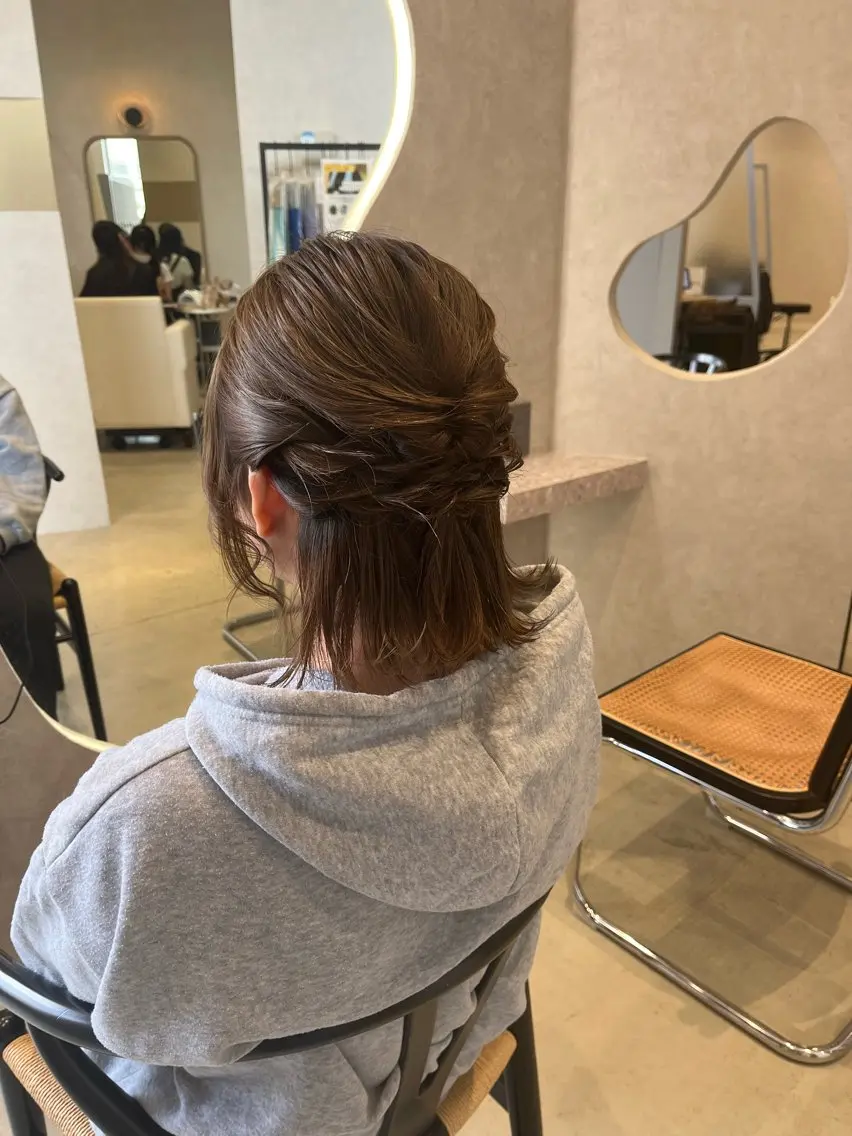 ヘアアレンジ 結婚式・ブライダル ヘアセット 福島 果音のヘアスタイル
