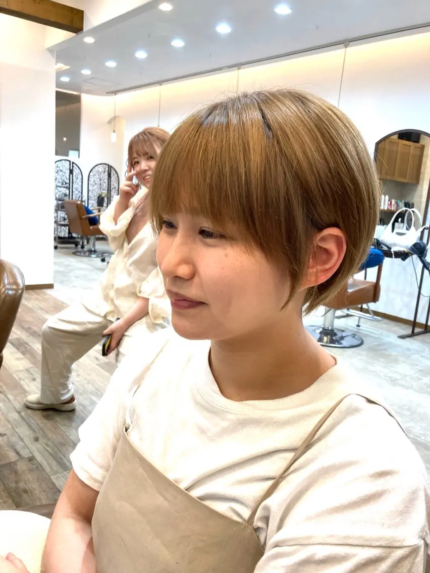 ショート カラー カット特化型 美容師/栗本のヘアスタイル
