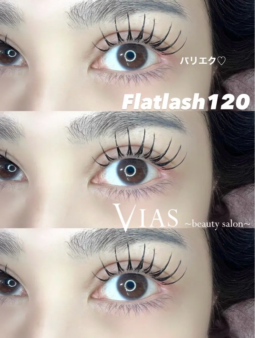 セーブルラッシュ 120本✨️(フラットラッシュ変更＋500円)の写真