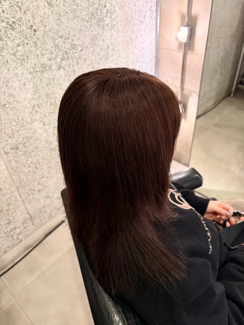 ミディアム ヘアカラー «料金🆓カット モデル»キリ🌿のヘアスタイル