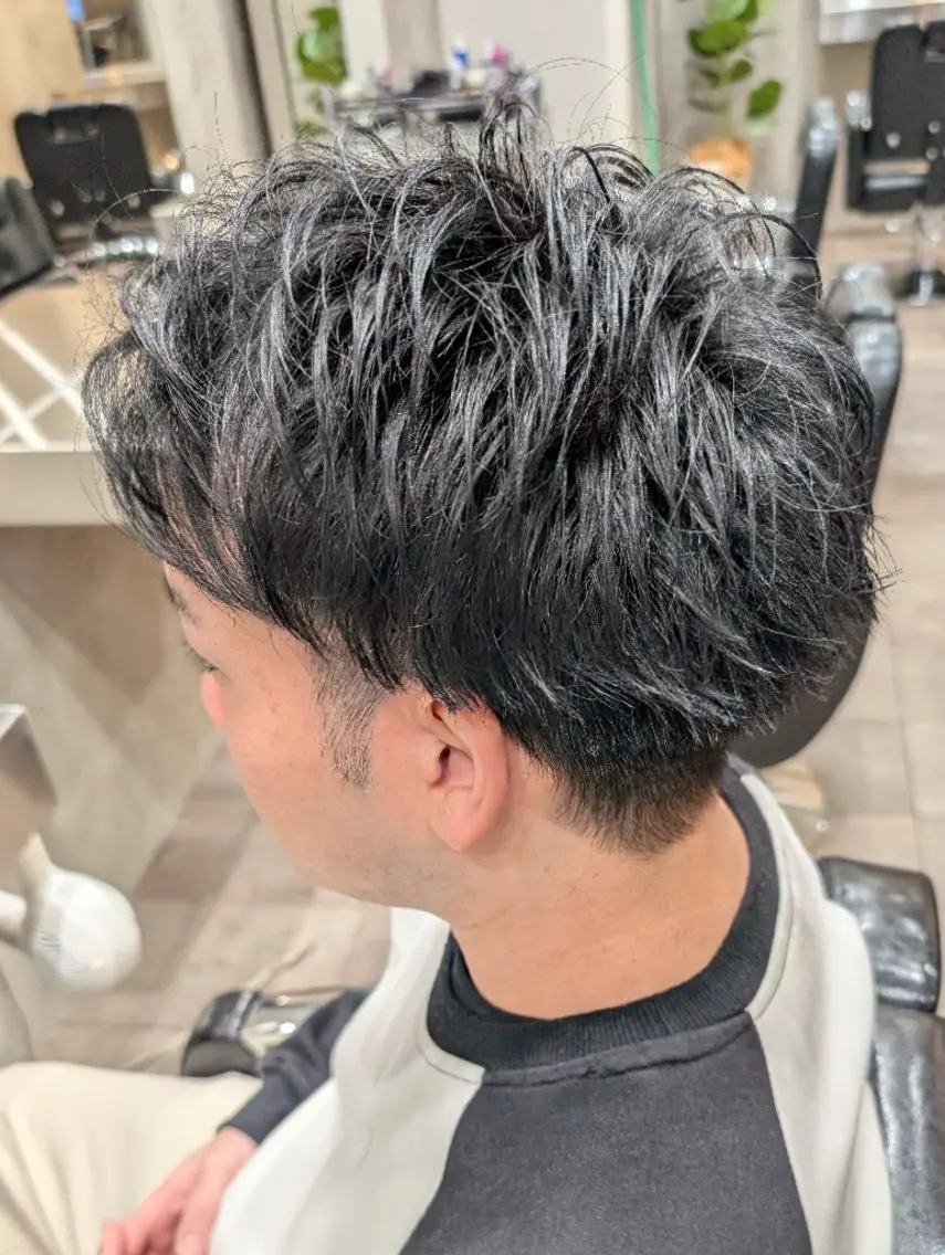 ミディアム メンズ カット QOL札幌YUTO （旧QOL円山）のヘアスタイル