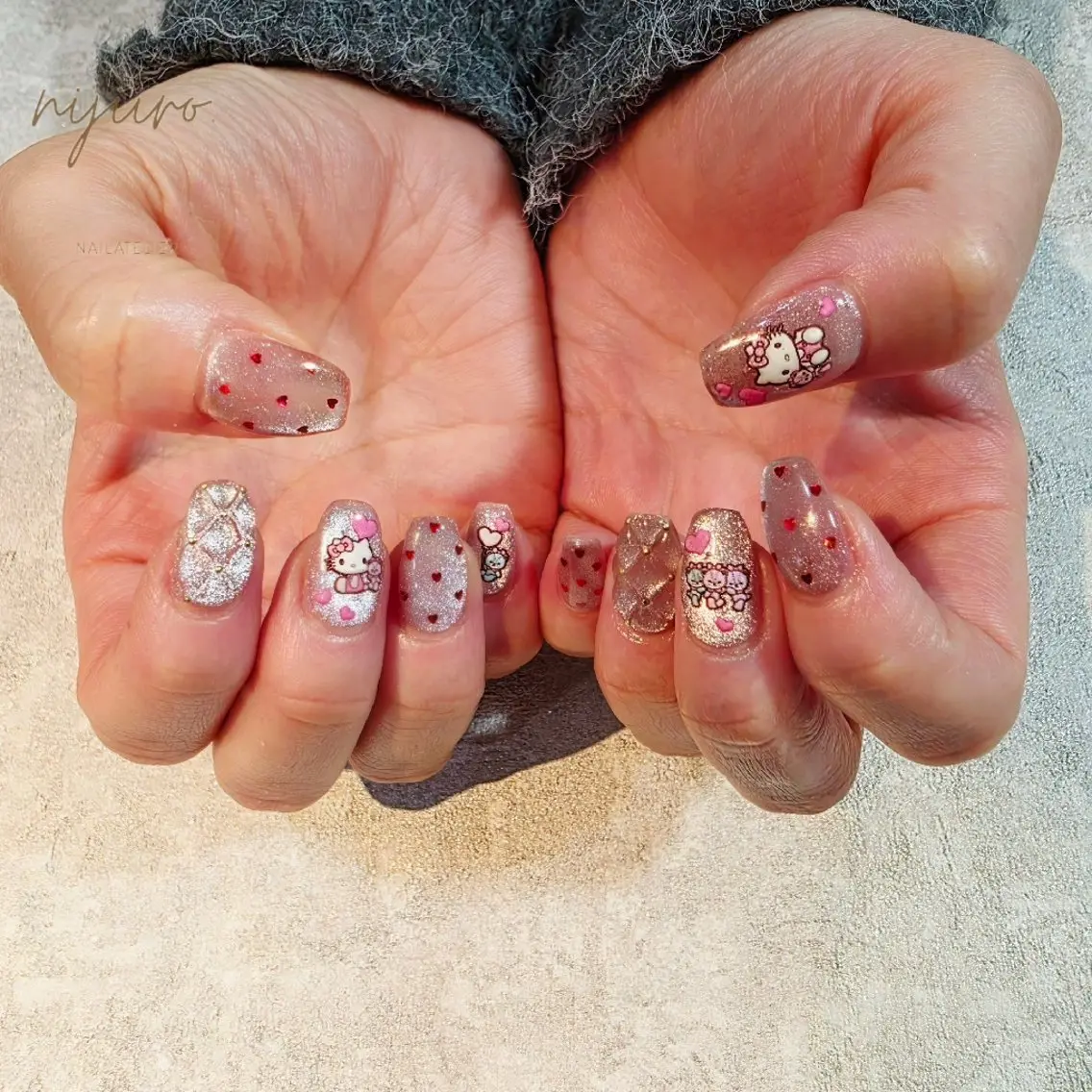 ネイル 持ち込み ハンドネイル nijiiro🌈 サトウのネイルデザイン