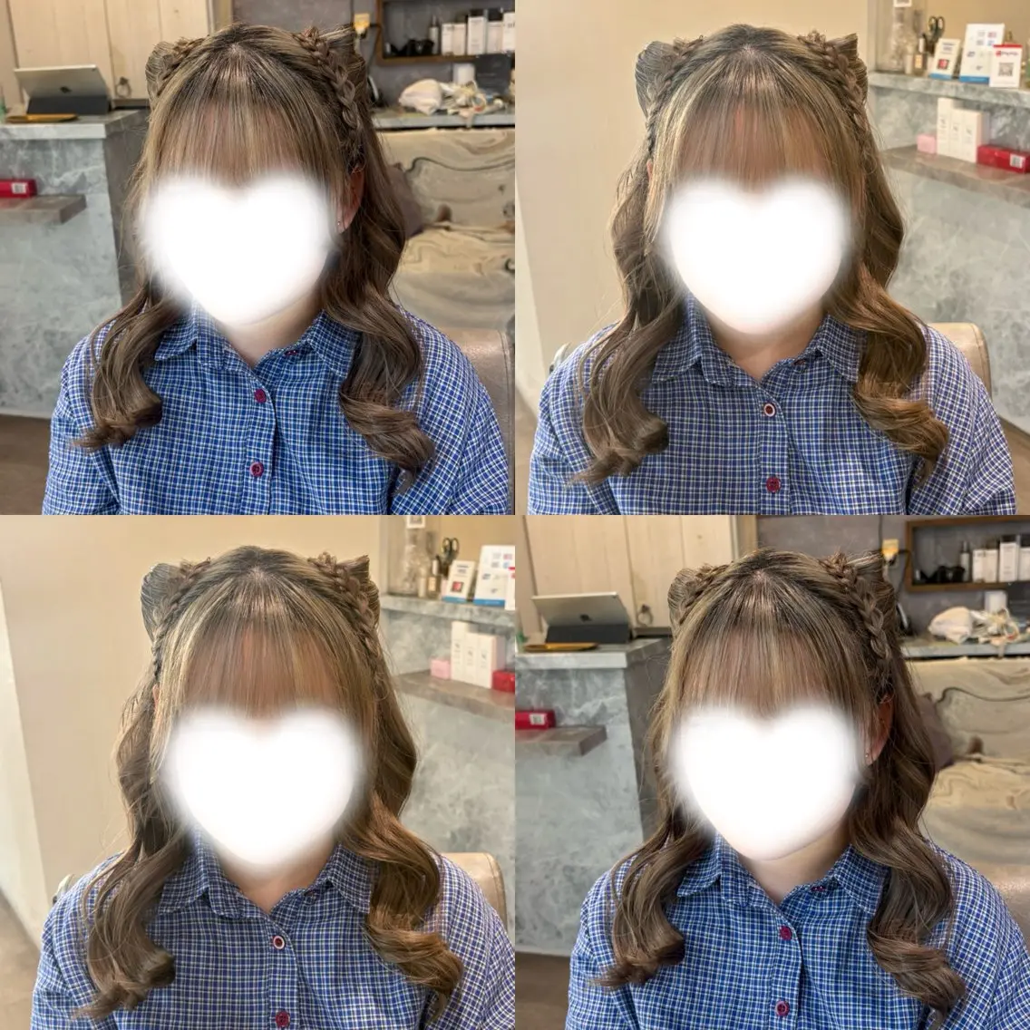 ヘアアレンジ ヘアセット ゆ ののヘアスタイル