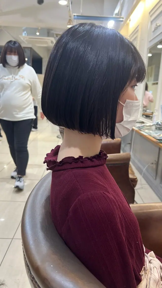 ショート ボブ カット パーマ 🍓🍇 MAHO💞のヘアスタイル