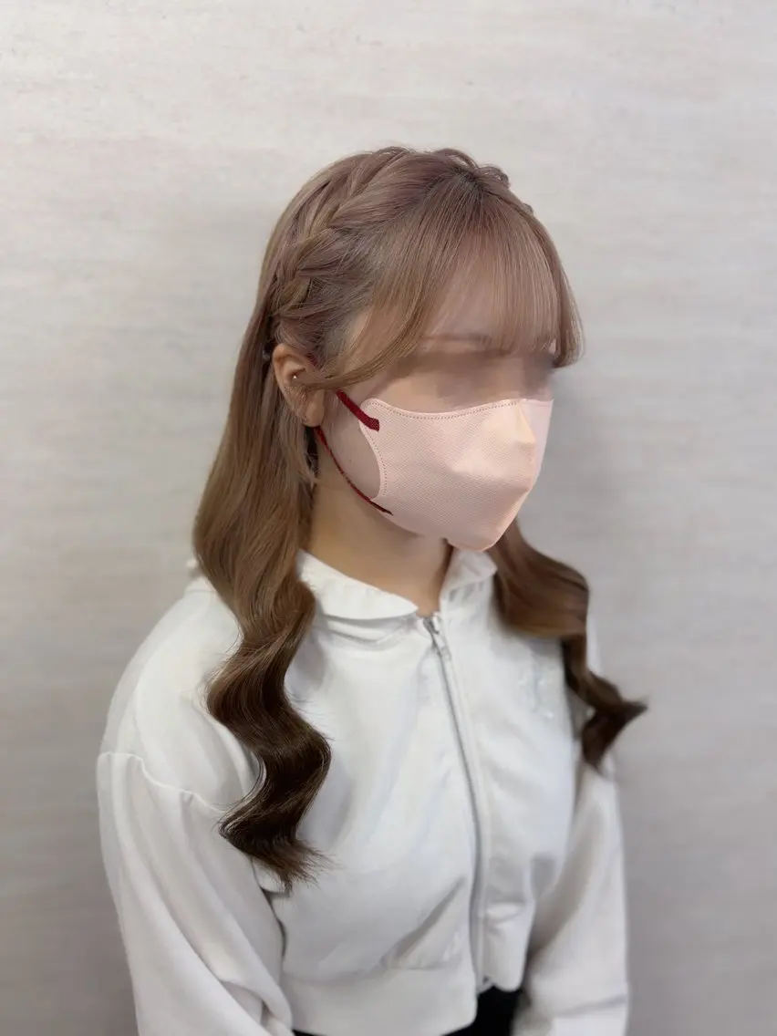 ヘアアレンジ 馬方 雫のヘアスタイル