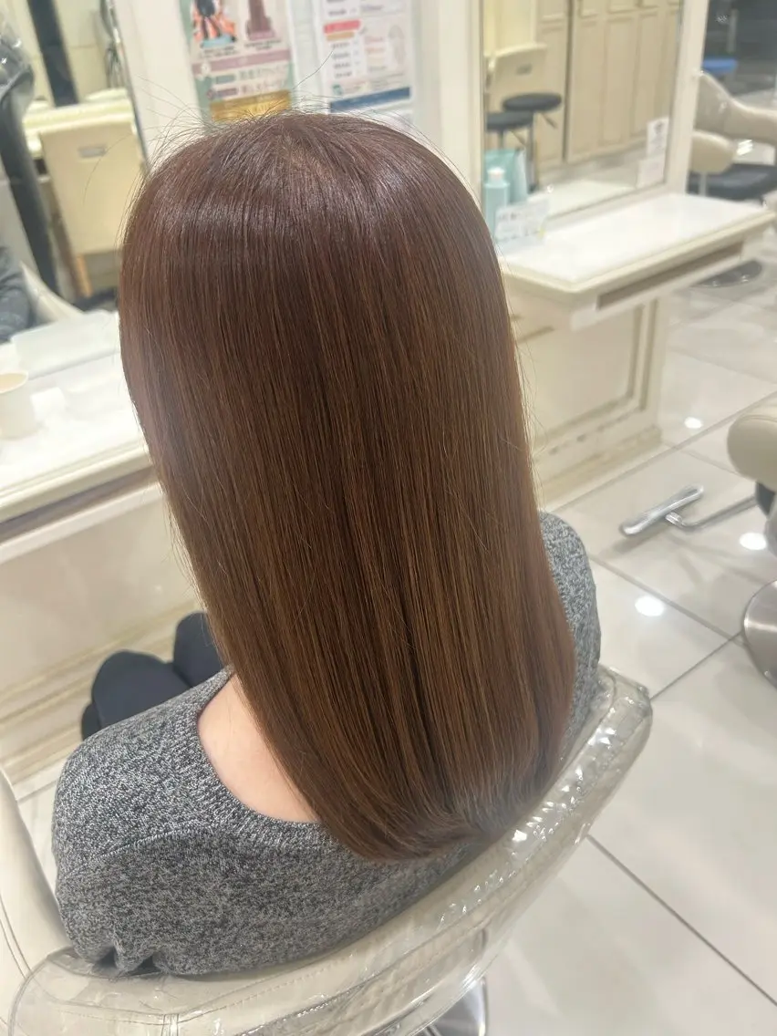 ロング カラー 中山 美里のヘアスタイル