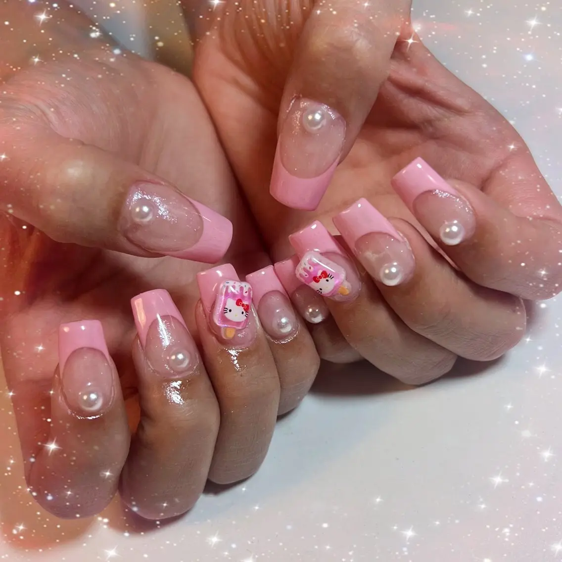 (オフなし)【モデル様募集】フレンチネイル🫧の写真