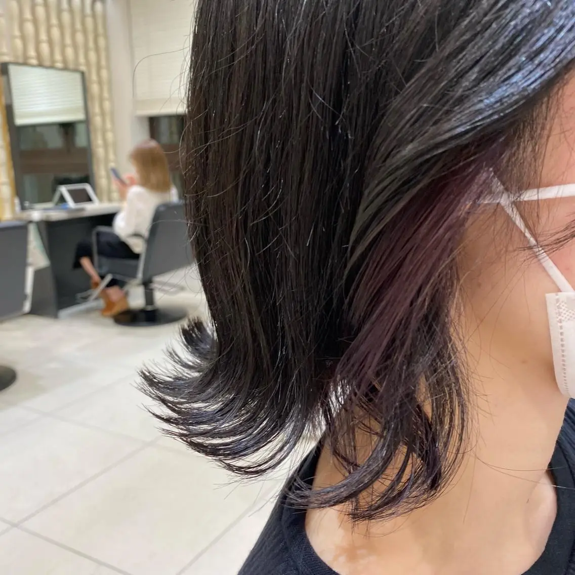 ミディアム equal銀座 黒田💚のヘアスタイル
