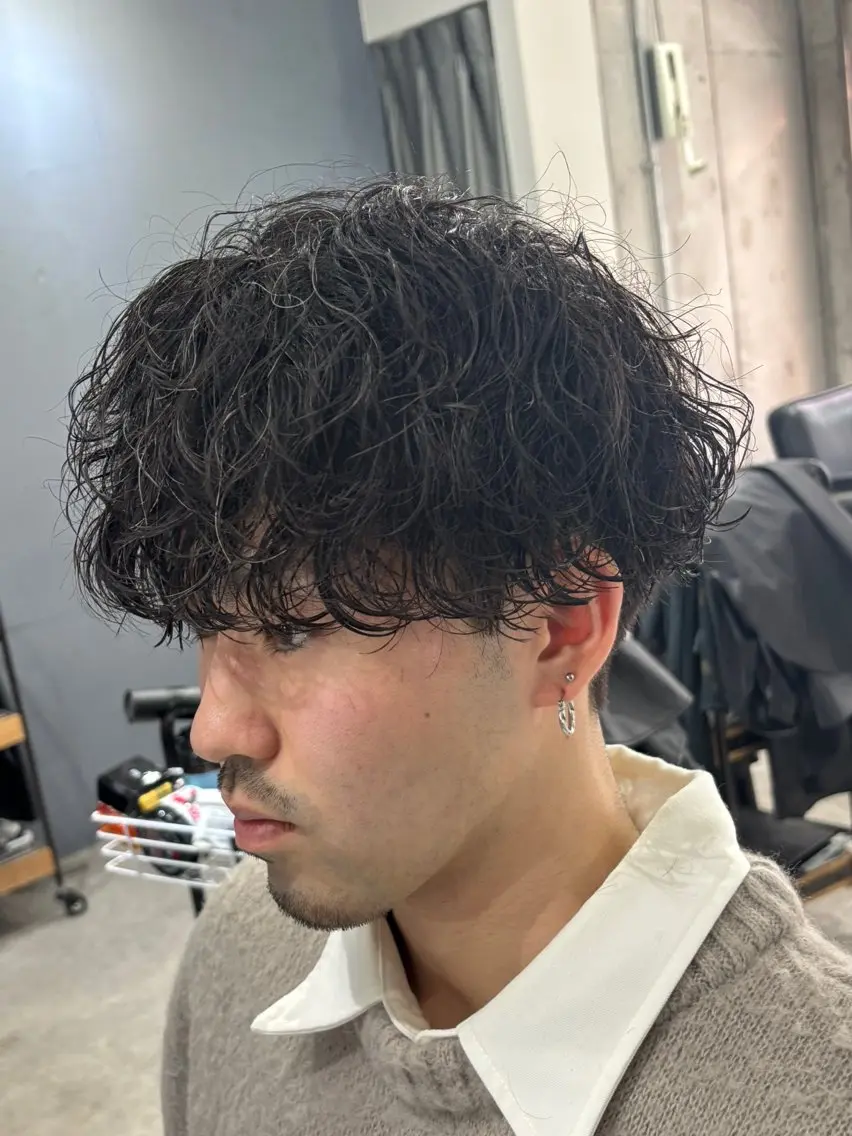 ショート パーマ メンズ メンズパーマ 【メンズパーマ特化】 中戸 滉のヘアスタイル
